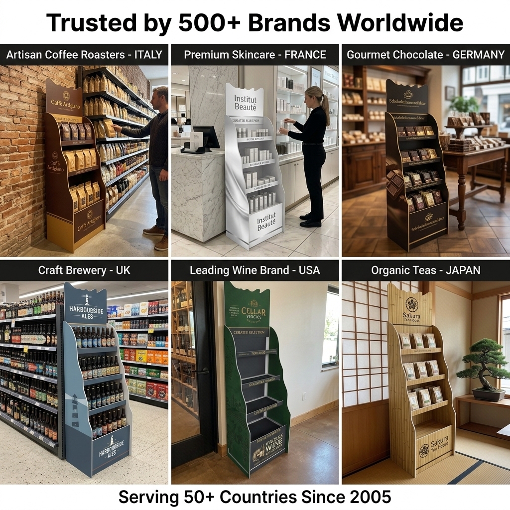 Custom 5-Tier PVC Wine Display Racks Floor Standing White Wine Bottle Display Stand OEM Wholesale for Supermarket Liquor Store — view 6