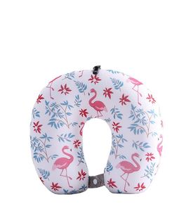 Almohada de Viaje en Forma de U de Espuma Viscoelástica de Rebote Lento Xxz Soft Crystal Velvet para Oficina, Vuelos y Viajes - Product Image 1