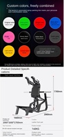 Machine Hack Squat pour Femmes, Équipement d'Entraînement de Force Multifonctionnel, Système de Gymnastique à Domicile en Acier à Charge de Plaques, Poids Maximal Utilisateur 200 kg