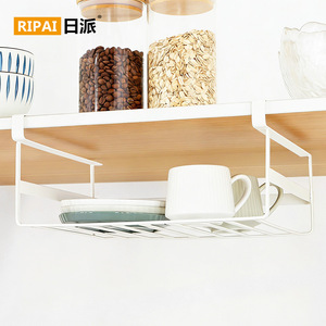 Kitchen Cabinet Door Hanging <b>Rack</b> Stainless Steel 8-11.9 In No Drill Pot Lid Storage Organizer Brown - Product Image 5
