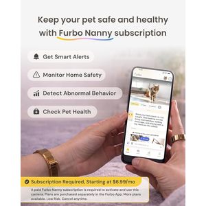 Furbo Cat <b>Camera</b> 1080p Full Hd 2Mp Cmos Sensor Indoor <b>Security</b> With Recording Function Rotating Treat Toss - Product Image 5