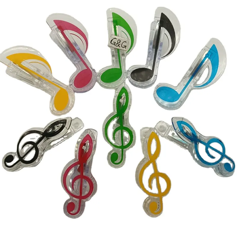 Universal Plastic Musical Note Paper Clips Book Clip Musical Clip