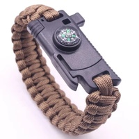 Bracelet de survie tactique IRONDONKEY pour secours d'urgence EDC, couteau en paracorde 550, fabricant de bracelets de survie