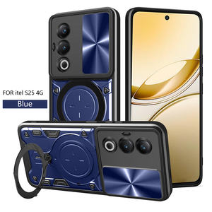 Coques de téléphone hybrides en TPU <span class=keywords><strong>et</strong></span> PC à motif CD magnétique puissant Lichicase pour Itel City 200 A100C, coque antichoc - Product Image 4