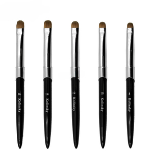 Pinceau à ongles pour le nettoyage des bords, logo personnalisé, professionnel, pour salon de manucure, nettoyage des pointes françaises, outil de peinture pour nail art - Product Image 4
