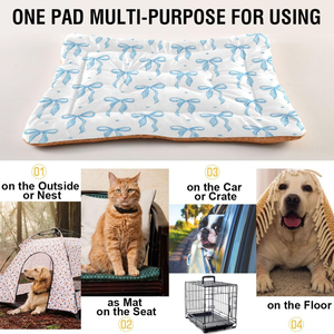 Cama Ortopédica Multiusos para Gatos, Linda y Clásica, de Espuma, con Cubierta Extraíble, Rectangular, Transpirable, para Perros y Gatos XL, con Estampado - Product Image 4