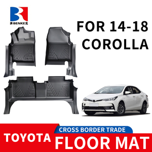 Tapis de sol de voiture 5D en caoutchouc TPE écologique, imperméable et antidérapant, sur mesure en gros, 3 pièces pour Toyota Corolla 2014-2018 - Product Image 1