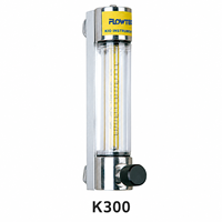 K300/K400 1/8" 1/4" NPT Thread 360° °   Panel Penutup Pembesar Putar dengan Dudukan, Bodi 304SS/Aluminium, Tabung Kaca Mikro Rotameter