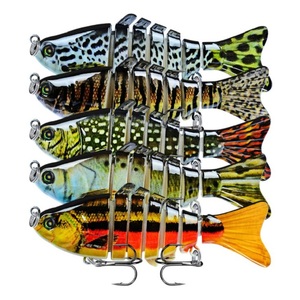 Amazon 10cm 15.5g Multi Jointed lure Swimbait 7 Segmented Artificial plastic hard bait