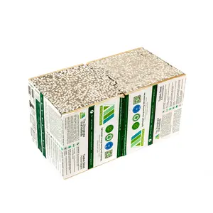 6 saat yanmaz köpük beton hafif duvar Saudia arabistan için tahta bölme duvar EPS Fiber çimento sandviç Panel