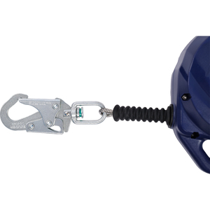 सी प्रमाणित ओएम 10 मीटर 100 किलो स्टेनलेस स्टील तार रस्सी गिरने से सुरक्षा सुरक्षा के लिए स्वयं रिट्रेटिंग लाइफलाइन - Product Image 3