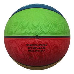 Heißer Verkauf bunter Basketball mit flachem Kanal Gummi basketball ball für <span class=keywords><strong>Mini</strong></span>-Basketball Größe 3 für Kinder - Product Image 6