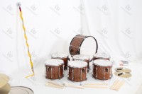 Ensemble de tambours de fanfare professionnel pour événements scolaires et sportifs, autres tambours à peaux en bois de bouleau, conga, caisse claire, chambre de tambour en bois de bouleau, acoustique 9 niveaux