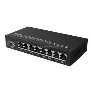 China Manufacturer 10/100/1000M Gigabit <b>Ethernet</b> Switch 1SFP 8RJ45 Fiber to <b>Ethernet</b> Converter Fiber Optics - Product Image 6