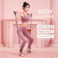 NQ SPORTS Bâton d'exercice Pilates multifonctionnel portable en TPE écologique, kit Theraband, outil de fitness yoga de haute qualité
