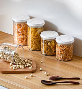 Recipiente hermético para alimentos de cereales de cocina, tapa fácil de abrir, tanque de almacenamiento hermético a gas, contenedor de plástico duradero de grado alimenticio - Product Image 5