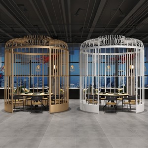 Açık bahçe Hotpot restoran ve alışveriş merkezi için boy demir kafes dev dekoratif Metal kafes büyük süs - Product Image 1