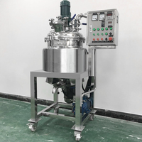 Mélangeur d'homogénéisateur cosmétique 100L pour crème/lotion/usine de lavage CE abordable haute efficacité 220V/380V