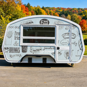 Food Truck Small Kitchen <b>Trailer</b> For Hot Dogs Coffee Ice Cream For Candy Chips Outdoor Commercial Business - Product Image 3