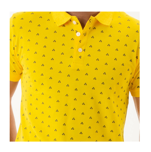 Polos de golf à manches courtes 100% coton pour hommes Chemise de travail à rayures colorées avec col rond surdimensionné pour le fitness - Product Image 5