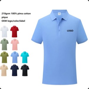 Camiseta Polo de Algodón Mercerizado de Alta Calidad OEM para <span class=keywords><strong>Hombre</strong></span>, 200 Gramos, Algodón Peinado, Logotipo Personalizado - Product Image 4
