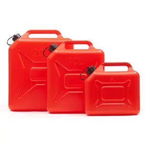 Tamburo dell'olio di ispessimento portatile in plastica HDPE di alta qualità 5 l10 L 20 L per il rifornimento di auto e moto