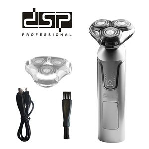 เครื่องโกนหนวดไฟฟ้า DSP แบบ 3 ใบมีด หมุนได้ ชาร์จผ่าน USB พร้อมหน้าจอดิจิตอล สำหรับผู้ชาย - Product Image 4