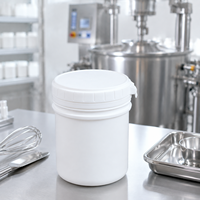 Pot en plastique HDPE à large ouverture de 150 ml avec joint à ouverture facile pour l'emballage de crème, d'onguent et de compléments alimentaires