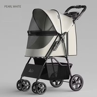 Poussette pliable imperméable pour animaux domestiques, en tissu Oxford, pour chiens et chats