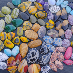 MAHNAJ GEMS Wholesale Natural Mixed Gemstone Flatback Cabochons Lot for Ring Pendant Jewelry Making JAIPIUR ,RAJASTHAN - Product Image 1