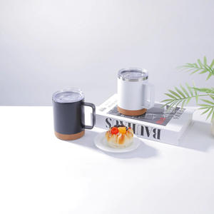 Vaso recto de acero inoxidable Yongkang 304, aislado con base de corcho, taza de viaje para uso en exteriores. - Product Image 4