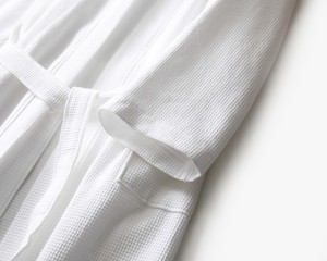 Wholesale Custom 100% Cotton Waffle <strong>Bathrobe</strong> Quick Dry Soft Skin Friendly With Custom Color &amp; Logo for Hotel Spa - Product Image 6