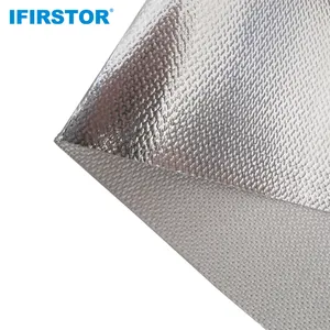 Factory Price Woven Thermal Insulation Material Radiant Barrier Aluminum Foil Coated Glass Fiber Fabric