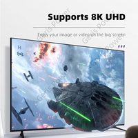 Adaptateur compatible 90/270 degrés, convertisseur mâle/femelle à angle droit, connecteur HD 8K Mini/Micro pour câbles
