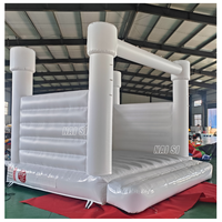 Château gonflable professionnel en PVC pour enfants et adultes, blanc pastel, pour mariage, pour enfants