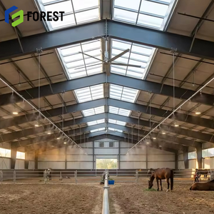 Structure en acier haut de gamme de qualité supérieure pour manège de dressage, à longue portée, avec grille personnalisable, services de soudage, prix direct usine - Product Image 1