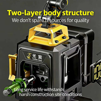 Nouveauté : Niveau laser numérique portable multifonctionnel 4D 16 lignes vertes pour les projets de construction, de carrelage et de nivellement du terrain