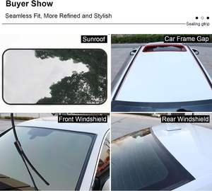 רכב windshield מזג אוויר רצועה הגנה גומי מזג אוויר רצועה לקצץ עבור מכונית משאית גג שמש קדמי - Product Image 5