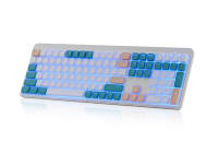 Nouveau clavier OEM ODM 108 touches 2.4G USB sans fil rétroéclairé LED rechargeable ultra-mince élégant pour bureau avec touches mécaniques à ciseaux (version anglaise)