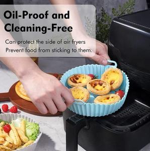 <strong>Cheap</strong> 8 Inch 16 Cm Reusable Air Fryer Food Safe <strong>Airfryer</strong> Silicone Pot Basket Liner Air Fryer Silicone Pot for Air Fryer - Product Image 2