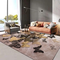 Flower Abstract Style Wohnzimmer Sofa Boden matte Kunst Seiden teppiche Teppiche