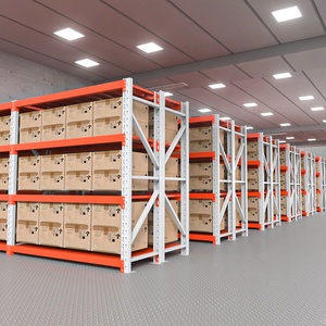 Factory 4-Layer Boltless Adjustable Rack 200kg Corrosion Protected Garage Warehouse Racks <strong>Industrial</strong> <strong>Shelving</strong> <strong>Units</strong> - Product Image 4