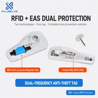 Etiqueta Antirrobo UHF RFID EAS Impinj R6p, Etiqueta de Seguridad para Comercios Minoristas, Etiqueta RFID Acústica Magnética de 960 MHz, Plástico ABS, 58K