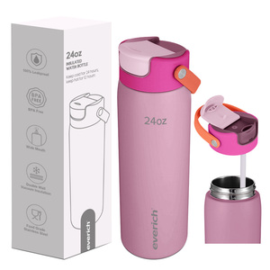 Bouteilles d'<span class=keywords><strong>eau</strong></span> isothermes pour le sport, en acier inoxydable, gobelets réutilisables en métal, flasques à vide personnalisées pour boissons - Product Image 1