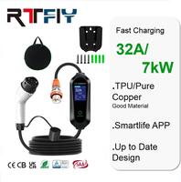 Chargeur EV portable de haute qualité 32A 7kW, chargeur rapide pour véhicule électrique, type 2, adapté à l'Australie, avec prise CEE, support IP55