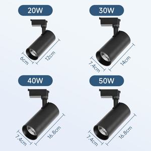 Kommerzielle Decke Einstellbare LED-Schienen leuchte Moderne Zylinder-Aluminium-Scheinwerfer für den Einzelhandel im Museum der Ausstellungs galerie - Product Image 6