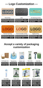 Brocha de madera de bambú con logotipo personalizado para mascotas, cepillo para acicalamiento de perros y gatos, venta al por mayor de fábrica - Product Image 2