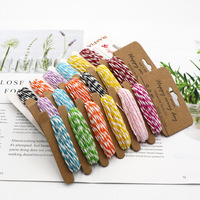 Cordon en papier torsadé bicolore personnalisé, 6 couleurs, pour cartes suspendues, artisanat DIY, scrapbooking, décoration artistique, emballage cadeau