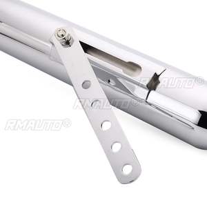 Tubo de Escape Universal para Motocicleta de 20 Pulgadas, Punta de Escape Estilo Cafe Racer, Tubo de Escape Cromado Negro/Plateado, Sistemas de Escape para Honda/Yamaha - Product Image 5