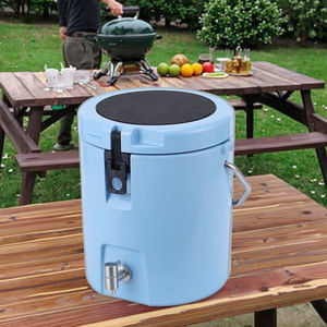 Glacière portable sur mesure <span class=keywords><strong>en</strong></span> rotomoulage, matériau PE, isotherme, seau intérieur réutilisable, moderne, 8L, pour boissons et aliments – Ventes Flash - Product Image 1